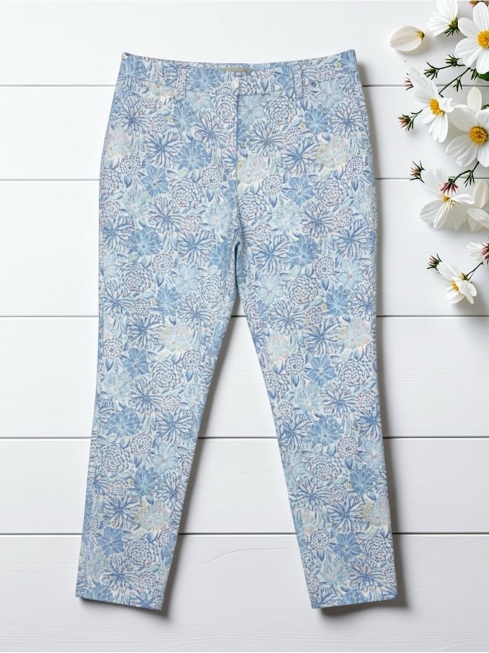 Talbots blue floral Patterned Pants